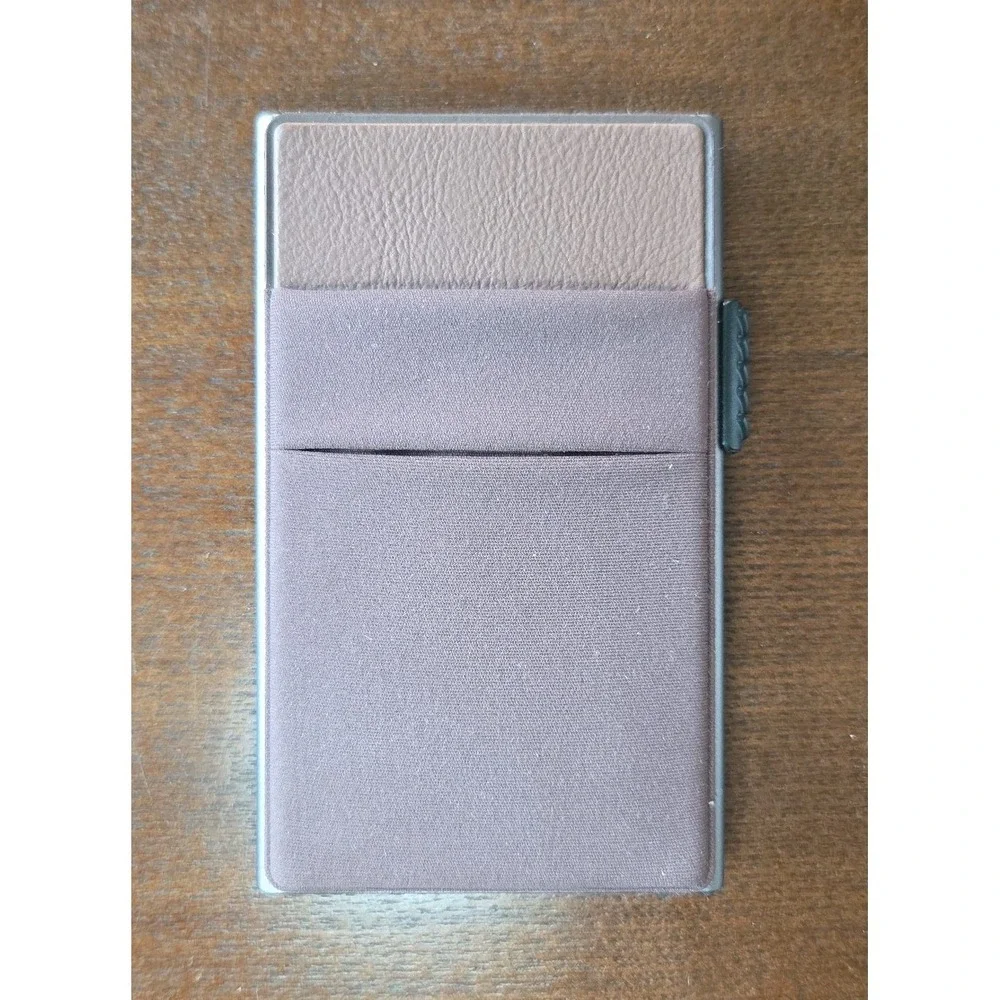 VULKIT Card Holder with Side Slider Pop Up Wallet RFID Blocking Slim Metal Bank